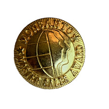 MONSANTO Master Sales Award Button Waterbury Cos. Vintage 3/4” Diameter