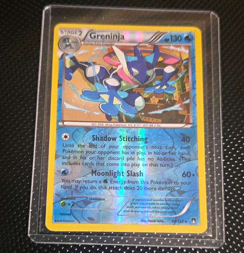 Pokémon TCG Greninja 40/122 XY Breakpoint Reverse Holo Rare English 130 HP