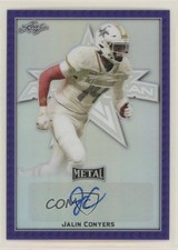 2020 Leaf Metal US Army All-American Bowl Purple 6/15 Jalin Conyers Auto 4z8