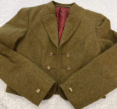 Vintage Julius Lang Der Trachten XS Wool Blend Coat Traditional Bavarian