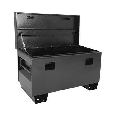 36'' Job Site Box Portable Tool Storage Rust-Resist Powder Coated Black
