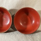 Lot of 5 Vintage Japanese Lacquer Red Small Sake Cups Bowls — photo 10