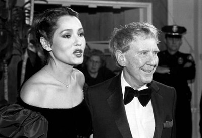 Barbara Carrera Burgess Meredith at the 1982 AFI Lifetime Achievem- Old Photo 2