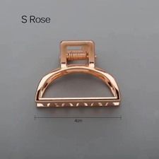 Image of NEW Womens Hair Clips Traditional Claw Clip Jaw Clamp Grip Strong Large Metal