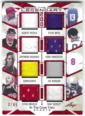 2022 Legendary 200 8 Patch #3/45 Pujols-Nash-Ronaldinho-Dorsett-Drexler-Morgan!