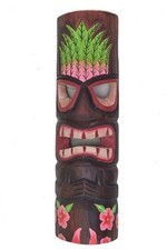 Maschera da parete Tiki 50 cm con motivo rospo maschera in legno maschera wood mask