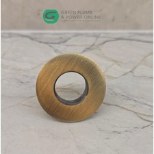 Brushed Brass Metal Basin Round Overflow Ring  Overflow Sink Hole Cover