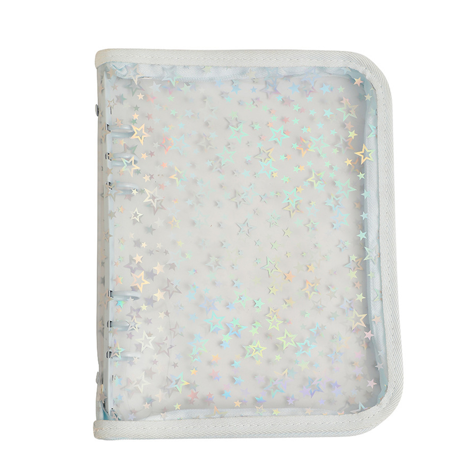 Affordable Sparkling Zippered PVC Notebook Cover and Binder Shell-image