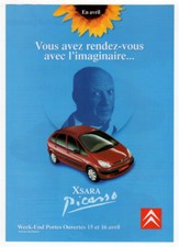 2000 CITROEN Xsara Picasso Vintage Original 4 page Print AD Flyer | Saxo Xantia