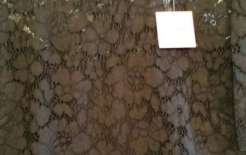 KATE SPADE NEW YORK ROSE LACE BODICE PONTE BLACK EVENING COCKTAIL DRESS SIZE 16 - Picture 2 of 11