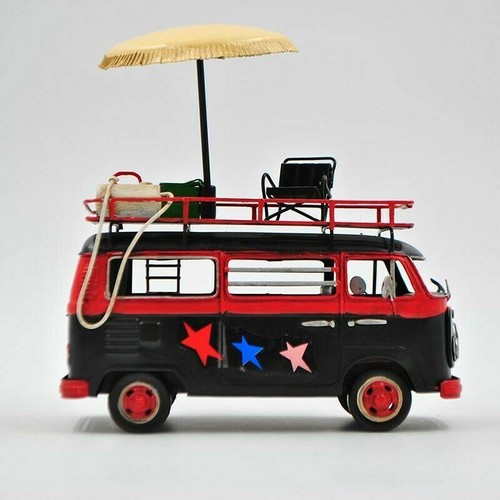 Jayland Negro y Rojo Dos Tonos Clásico Decorativo Autobús 1/24 Diecast Microbus - Imagen 4 de 4