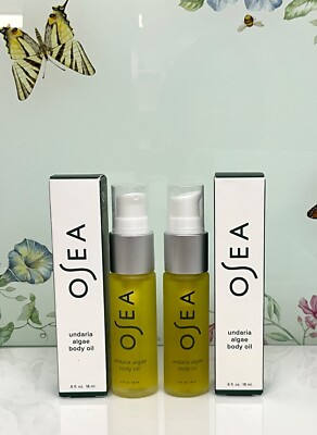 Lot 2 x OSEA Malibu Undaria Algae Body Oil 18ml/0.6oz Each Sample - NIB
