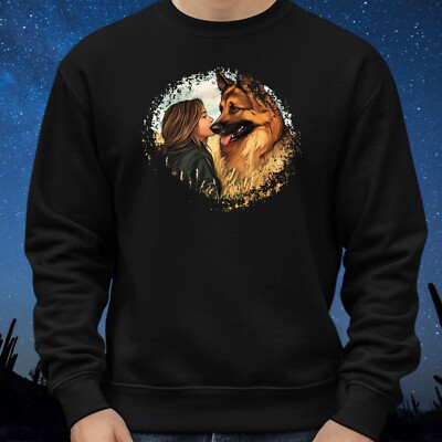 Girls With German Shepherd Sweatshirt Cosy And Perfect For Any Occasion Sbis4XL