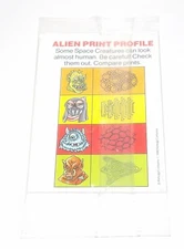 Vintage Cereal Premium toy, Alien Fingerprint set