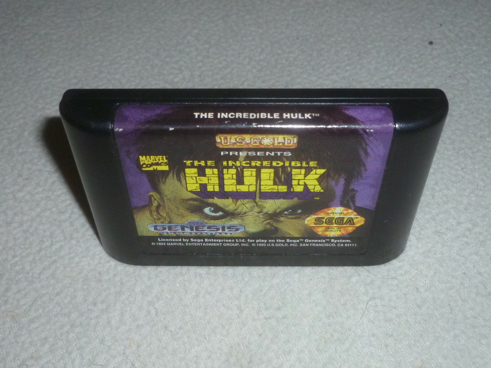 SEGA GENESIS GAME THE INCREDIBLE HULK CARTRIDGE ONLY VINTAGE CART NOMAD ...