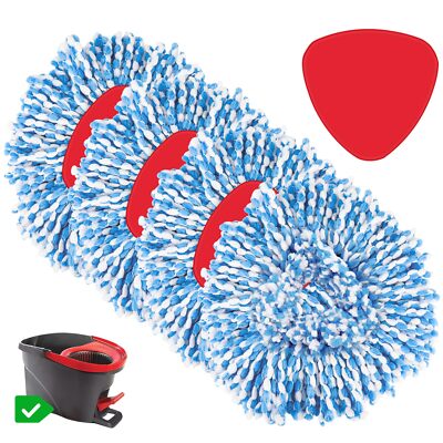 4 Pack Spin Mop Refill Replacement Head Compatible With Easywring 1tank System S
