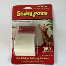 Sticky Paws Anti Scratch Cat Training On A Roll Stop Cats Scratching NEW