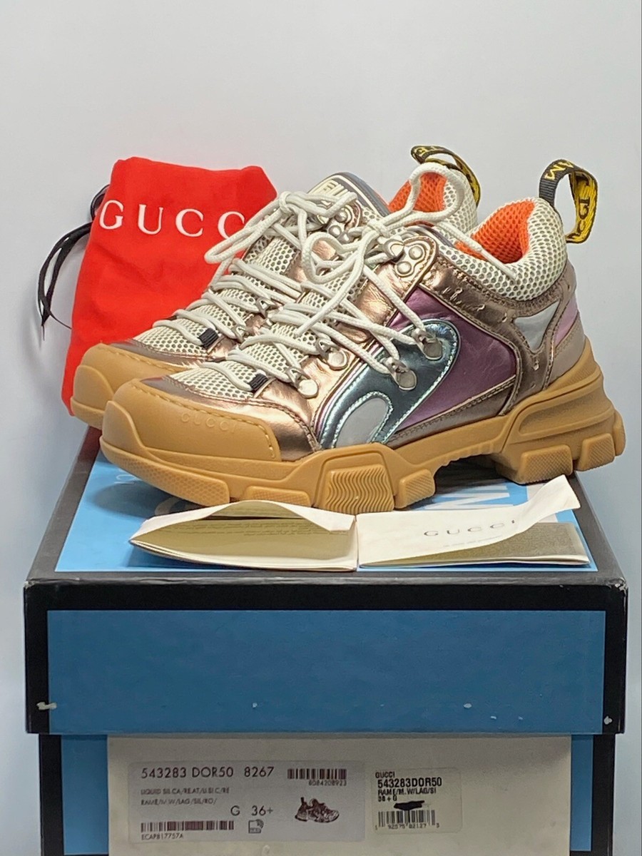 Gucci Flashtrek Leather Sneaker size 36.5 | eBay