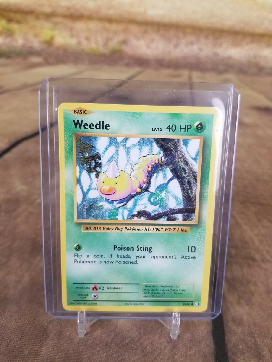 Weedle Basic HP40 Grass #5/108 Pokemon 2016 Card | eBay