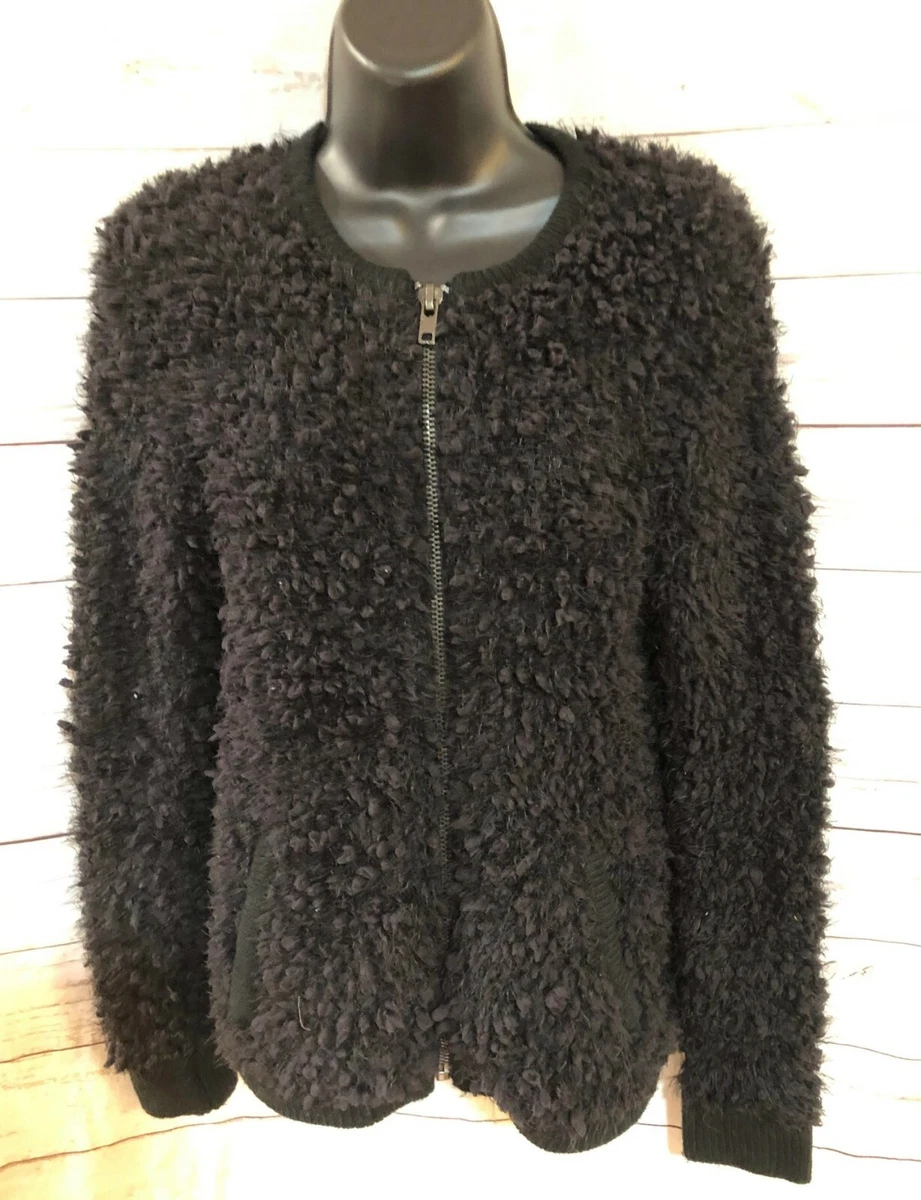 Forever 21 2025 black fuzzy jacket
