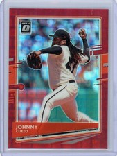 2020 Donruss Optic Johnny Cueto SF Giants Red Pandora Prizm #25/79 SP SHARP!