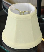 Clip On Silk Shades with Trim 3" x 5" x 4"