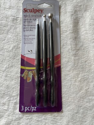 Sculpey Style and Detail Clay Tools 3-Piece Shape Smooth Finish