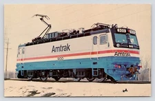 Amtrak 900 Swedish Built AEM7 Electromotive Train Locomotive c1980 VTG Postcard