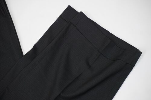 Canali Marrón Label Elástico Gris Cuadrícula Cuadros Lana Mezcla Plisado Puño De - Imagen 2 de 7