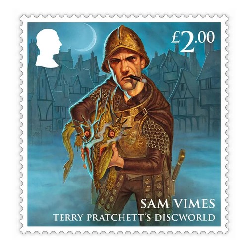 GB 2023 Stamps MNH Terry Pratchett's Discworld £2 Unused Block Sheet UK - Picture 2 of 4