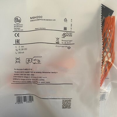 New IFM M9H200 High Pressure Resistant Sensor 1PC M9H200