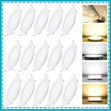 Ultraslim 3W 9W 12W 15W 18W 24W LED Panel Downlight Einbauleuchte Deckenleuchte