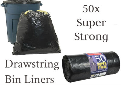 Drawstring 12 Litre Bin Bags Hero Drawstring Swing Bin Liners X12