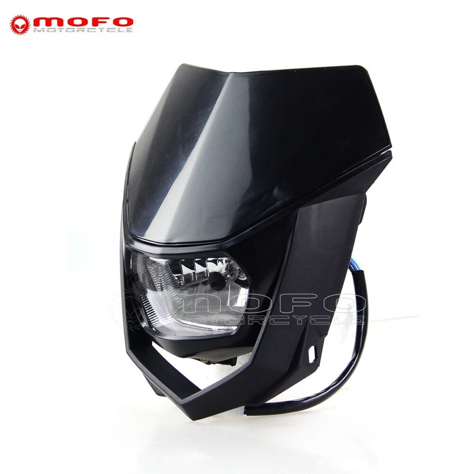 Faro universal haz alto/bajo lámpara principal para Honda CRF 125 100F CR CB Kawasaki Foto 2 de 4