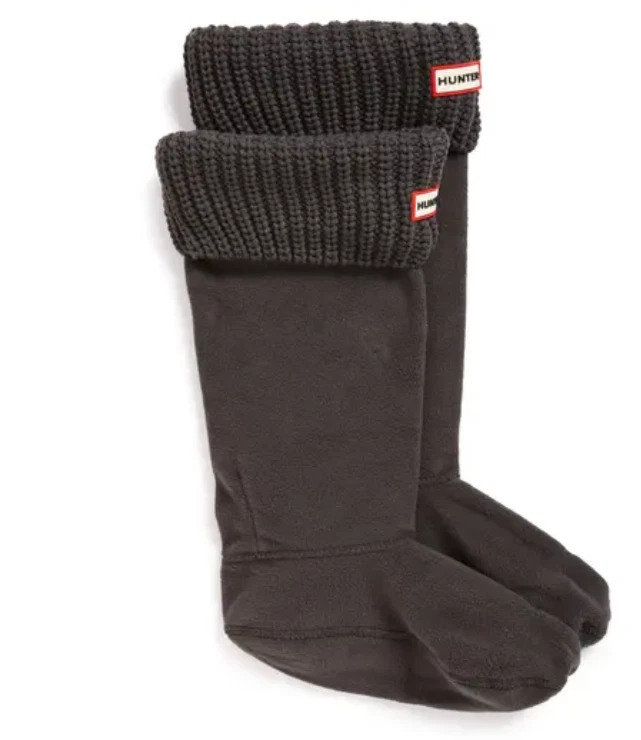 Chaussettes Courtes Hunter Pour Boots, Polaire, Femme, Taille M (5-7), Marine