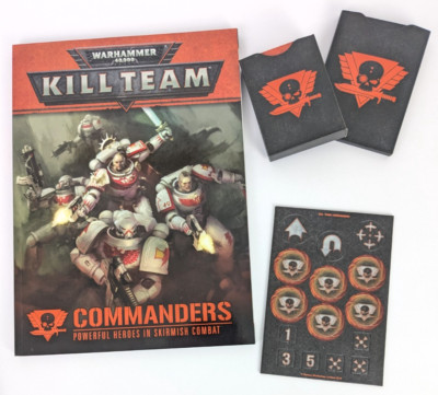 Warhammer 40k Kill Team Commanders Expansion Set : Rule Book, Cards, Tokens 2018