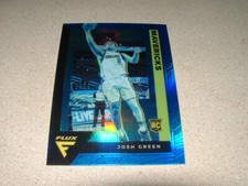 2021-22 PANINI FLUX JOSH GREEN BLUE PRIZM ROOKIE CARD--PACK FRESH MINT CONDITION. rookie card picture