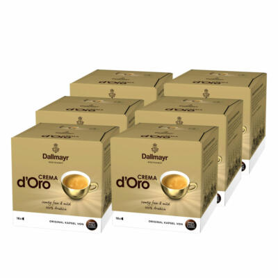 Nescafé DOLCE GUSTO DALLMAYR Crema d´Oro, Kaffee, KaffeeKAPSEL, 6 x 16 KAPSELN