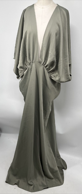 bhldn asha flutter sleeve v neck chiffon maxi dress Flutter-Sleeve Plunge and the cuffs are light and flowing BHLDN Asha Flutter-Sleeve V-Neck Chiffon