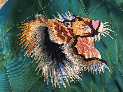 Vintage WWII Korea War Era Japan Souvenir Reversible Embroider