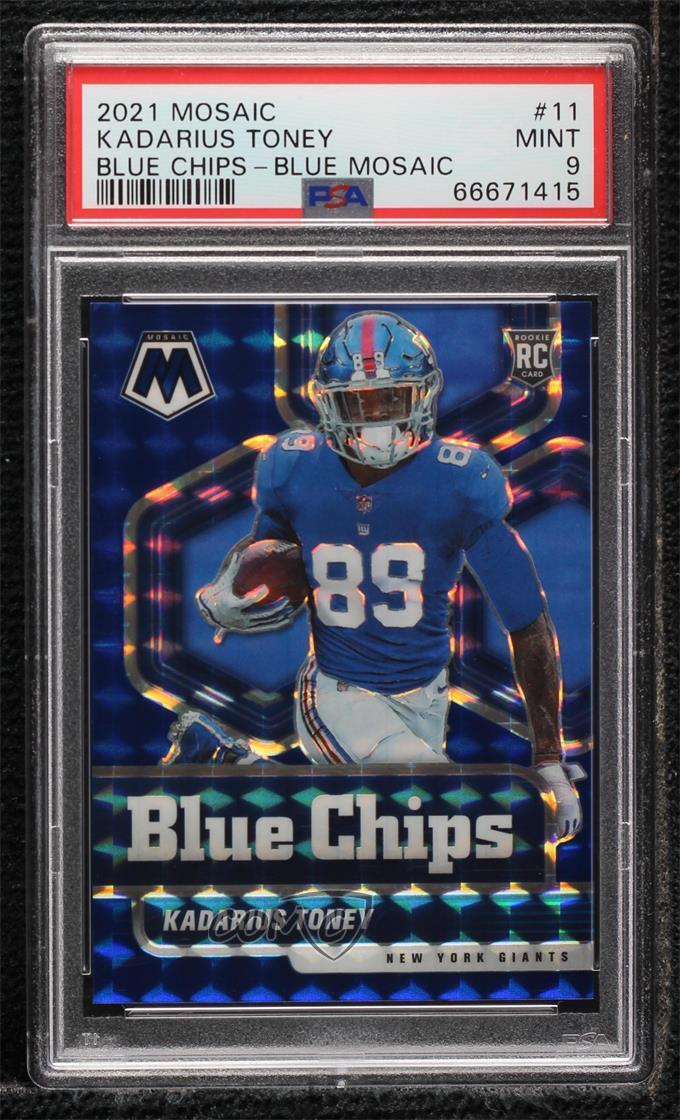 Kadarius Toney Panini Mosaic Blue Chips #11 Blue Mosaic