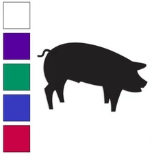 Pig Sow Swine, Vinyl Decal Sticker, Multiple Colors & Sizes #525