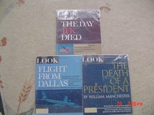 VINTAGE LOOK MAGAZINE 3 Incredible Issues JFK Article Death of a President 1967
