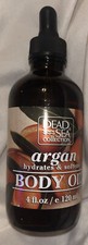 Dead Sea Collection Body Oil w/ Argan Oil Dry Skin Moisturizer Massage Oil, 4 oz