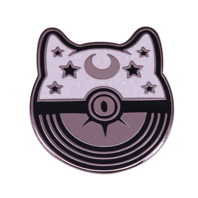 Sailor Moon Artemis Ball White Crystal Cat 1'' Lapel Enamel Pin NEW @ US SELLER