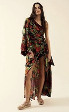 Free People Pardon My French Maxi One Shoulder Dress Size XS