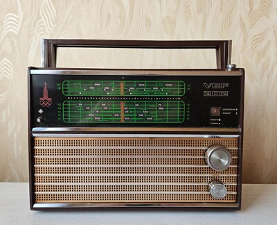 VEF 202 Portable Radio LW, MW, 5 SW Receiver Olympic Edition