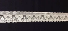 1 1/4" Heirloom Off White English Cotton Lace Vintage #2124 Doll Clothing