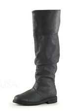 Black John Snow Game of Thrones Medieval Knight Halloween Costume Cuff Boots