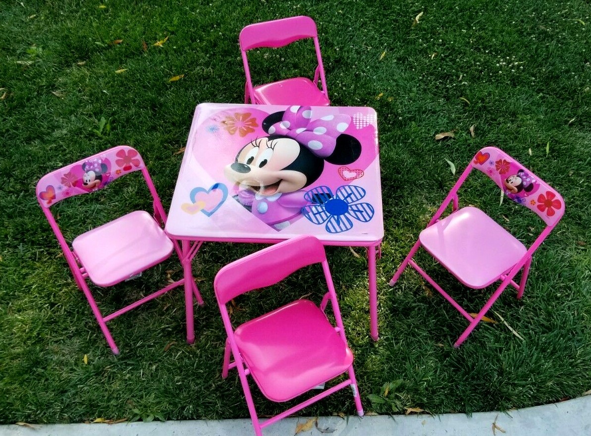 kids minnie mouse table and chairs